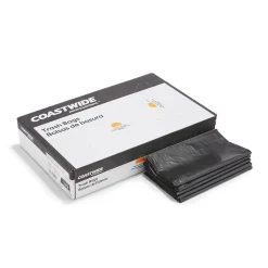 ™ 40-45 Gallon Trash Bag, 40" x 48", Low Density, 1.5 mil, Black, 50 Bags/Box (CW19242)<Coastwide Professional Outlet