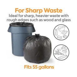 ™ AccuFit 55 Gallon Trash Bag, 40