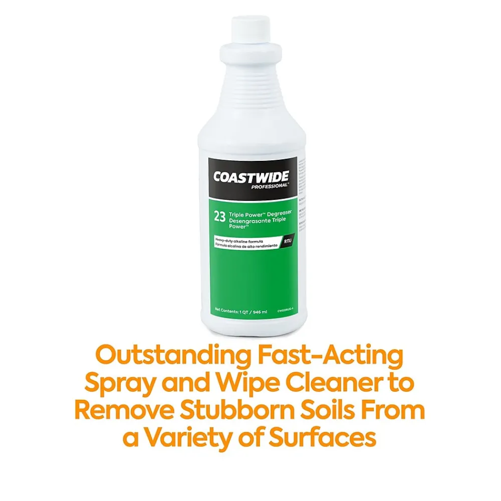 Degreaser Triple Power RTU, 0.95L, 6/Carton (CW393032-A)<Coastwide Professional New