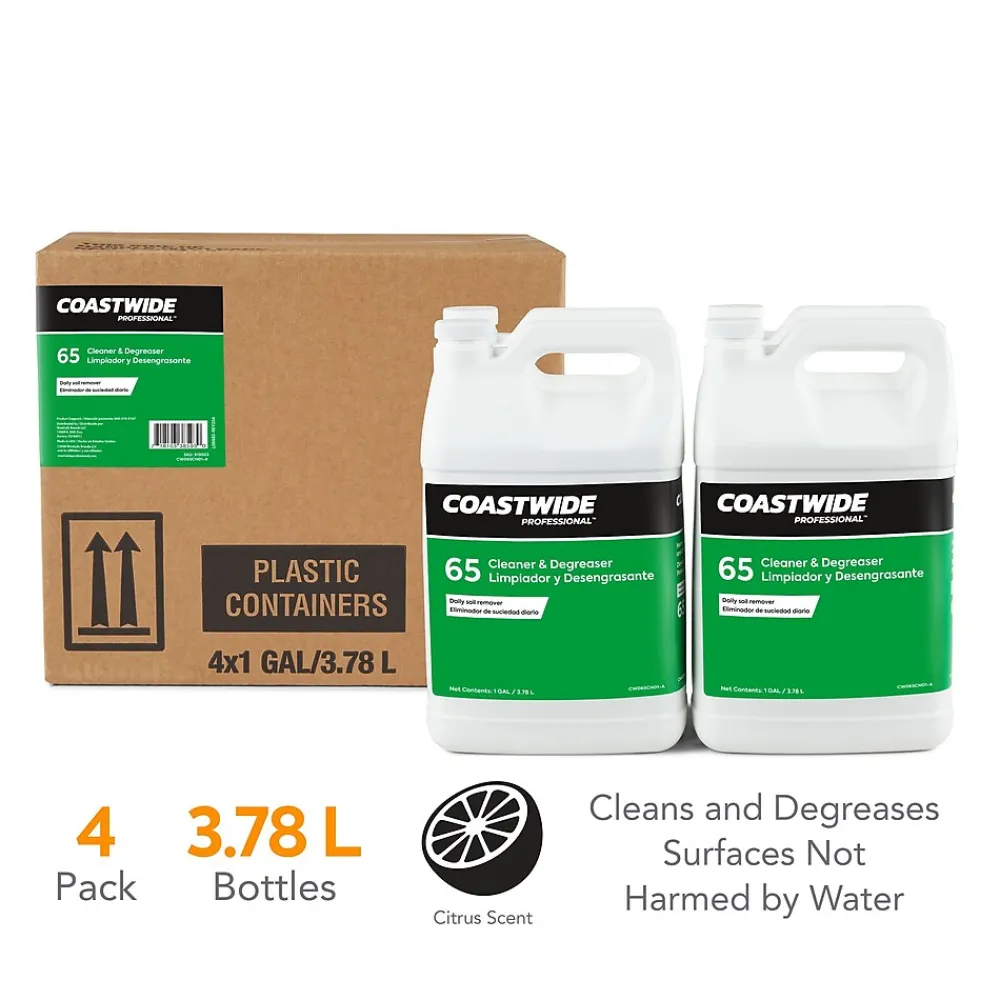 Degreaser Heavy Duty Cleaner 65, 3.78L, 4/Carton (CW650001-A)<Coastwide Professional Clearance
