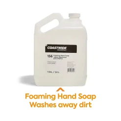 Foaming Hand Soap Refill, Honey Almond Scent, 1 Gal., 4/Carton (CW156RU01-ACT)<Coastwide Professional Online