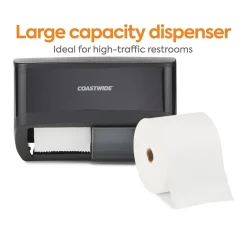 ™ J-Series Duo Bath Tissue Dispenser, Black (CWJ2BT-B)<Coastwide Professional
