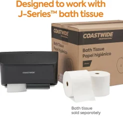 ™ J-Series Duo Bath Tissue Dispenser, Black (CWJ2BT-B)<Coastwide Professional