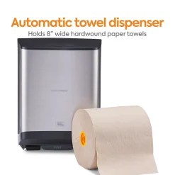 J-Series Automatic Hardwound Paper Towel Dispenser, Black/Metallic (CWJAHT-S-CC)<Coastwide Professional Online