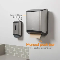 J-Series Automatic Hardwound Paper Towel Dispenser, Black/Metallic (CWJAHT-S-CC)<Coastwide Professional Online