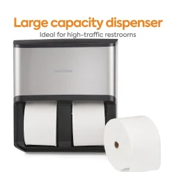™ J-Series Quad Bath Tissue Dispenser, Black/Metallic (CWJ4BT-S)<Coastwide Professional Best