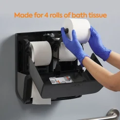 ™ J-Series Quad Bath Tissue Dispenser, Black/Metallic (CWJ4BT-S)<Coastwide Professional Best