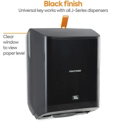 J-Series Automatic Hardwound Paper Towel Dispenser, Black (CWJAHT-B-CC)<Coastwide Professional Hot