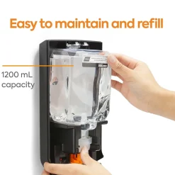 ™ J-Series Wall Mounted Hand Soap Dispenser, Black (CWJMS-B-CC)<Coastwide Professional Clearance