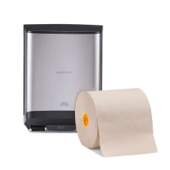 J-Series Manual Hardwound Paper Towel Dispenser, Black/Metallic (CWJMHT-S-CC)<Coastwide Professional