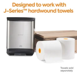 J-Series Manual Hardwound Paper Towel Dispenser, Black/Metallic (CWJMHT-S-CC)<Coastwide Professional