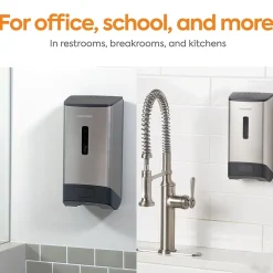 ™ J-Series Automatic Wall Mounted Hand Soap Dispenser, Black/Metallic (CWJAS-S-CC)<Coastwide Professional Discount