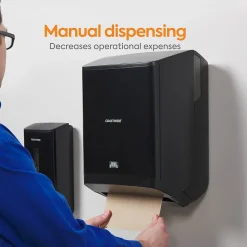 J-Series Manual Hardwound Paper Towel Dispenser, Black (CWJMHT-B-CC)<Coastwide Professional Sale