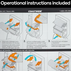 J-Series Manual Hardwound Paper Towel Dispenser, Black (CWJMHT-B-CC)<Coastwide Professional Sale