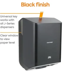 J-Series Manual Hardwound Paper Towel Dispenser, Black (CWJMHT-B-CC)<Coastwide Professional Sale