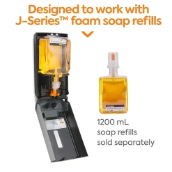 ™ J-Series Wall Mounted Hand Soap Dispenser, Black/Metallic (CWJMS-S-CC)<Coastwide Professional Sale