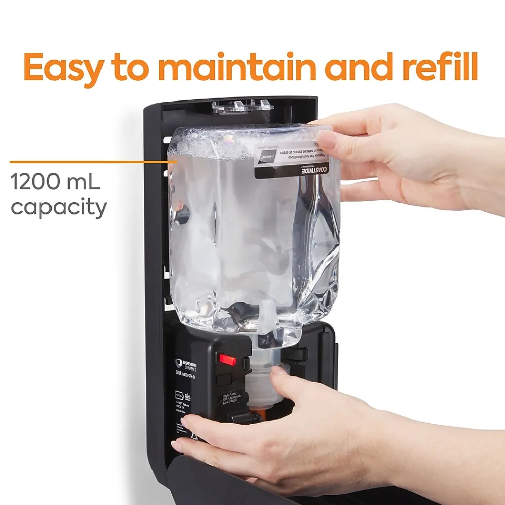 ™ J-Series Automatic Wall Mounted Hand Soap Dispenser, Black (CWJAS-B-CC)<Coastwide Professional Sale