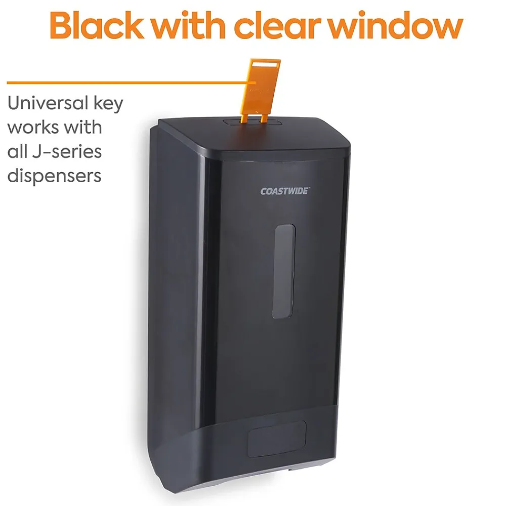 ™ J-Series Automatic Wall Mounted Hand Soap Dispenser, Black (CWJAS-B-CC)<Coastwide Professional Sale
