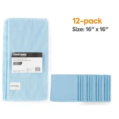 ™ Microfiber Wipers, Blue Suede, 12/Pack (CW52880)<Coastwide Professional