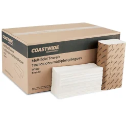 Coastwide Professional ™ Multifold Paper Towels, 1-ply, 250 Sheets/Pack, 16 Packs/Carton (CW58045)