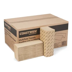 Coastwide Professional ™ Multifold Paper Towels, 1-ply, 250 Sheets/Pack, 16 Packs/Carton (CW21819)