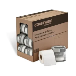™ 2-Ply Standard Toilet Paper, White, 400 Sheets/Roll, 24 Rolls/Case (CW59750-CC)<Coastwide Professional Hot