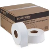 ™ 1-Ply Jumbo Toilet Paper, White, 2000 ft./Roll, 12 Rolls/Carton (CW26214)<Coastwide Professional