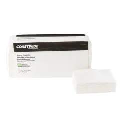 Coastwide Professional ™ Recycled Napkin, 1-Ply, White, 400/Pack, 12 Pack/Carton (CW20179)