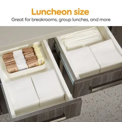 Coastwide Professional ™ Recycled Napkin, 1-Ply, White, 400/Pack, 12 Pack/Carton (CW20179)