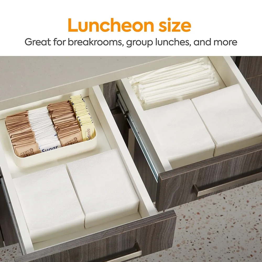 Coastwide Professional ™ Recycled Napkin, 1-Ply, White, 400/Pack, 12 Pack/Carton (CW20179)