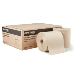 Coastwide Professional ™ Recycled Hardwound Paper Towels, 1-ply, 800 ft./Roll, 6 Rolls/Carton (CW21812)