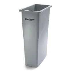 ™ Slim Plastic Trash Can with no Lid, , 23 Gal. (CW50717)<Coastwide Professional Discount