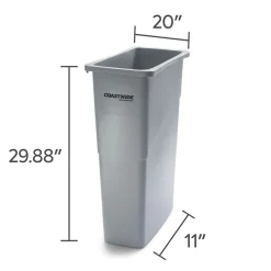 ™ Slim Plastic Trash Can with no Lid, , 23 Gal. (CW50717)<Coastwide Professional Discount
