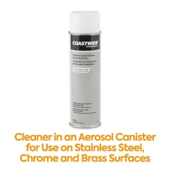 ™ Stainless Steel Cleaner and Maintainer, Fresh & Clean Scent, 16 oz., 6/Carton (CW58498-A)<Coastwide Professional Clearance