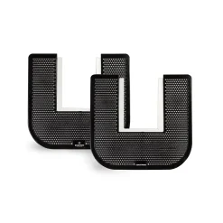 Coastwide Professional ™ Toilet Floor Mat, 17.5" x 20.5", Black, 6/Carton (CW24768)