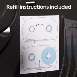 ™ Twin Jumbo Roll Toilet Paper Dispenser, Black (CW60831)<Coastwide Professional Discount