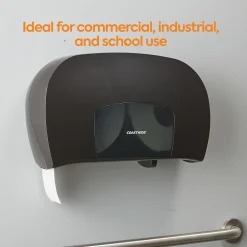 ™ Twin Jumbo Roll Toilet Paper Dispenser, Black (CW60831)<Coastwide Professional Discount