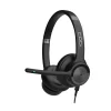 CODi Claro USB-A Wired Mono Headset w/ Integrated AI-Powered ENC Microphone, Black (A04618)