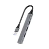 CODi 4-Port USB-A Hub, Silver (A01113)