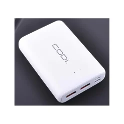 USB-A/USB-C Power Bank for Multiple Brands, 10000 mAh, White (A03031)<CODi Hot