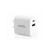 20W Dual Port Wall Charger, USB-C & USB-A Outputs, White (A01102)<CODi New