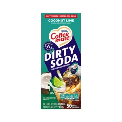 Coffee mate Dirty Soda Coconut Lime Dairy Free Liquid Creamer, 0.38 fl. oz., 50/Box (12601355)