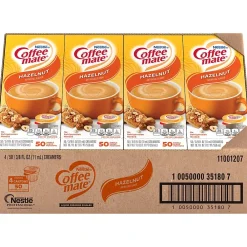 Coffee mate Hazelnut Liquid Creamer, 0.38 oz., 200/Carton (NES35180CT)