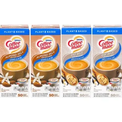 Coffee mate Vanilla Almond Milk & Oat Milk Variety Pack, 200 Count, 4/Pack (600-00772)