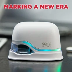 Stamps & Stamp Pads|COLOP e-mark Electronic Digital Stamp and Marking Device, Cyan/Magenta/Yellow Ink (039201)