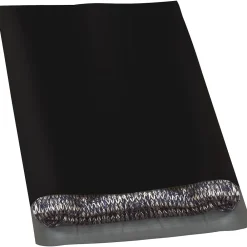 Clearance Partners Brand Colored Poly Mailers, Black, 12