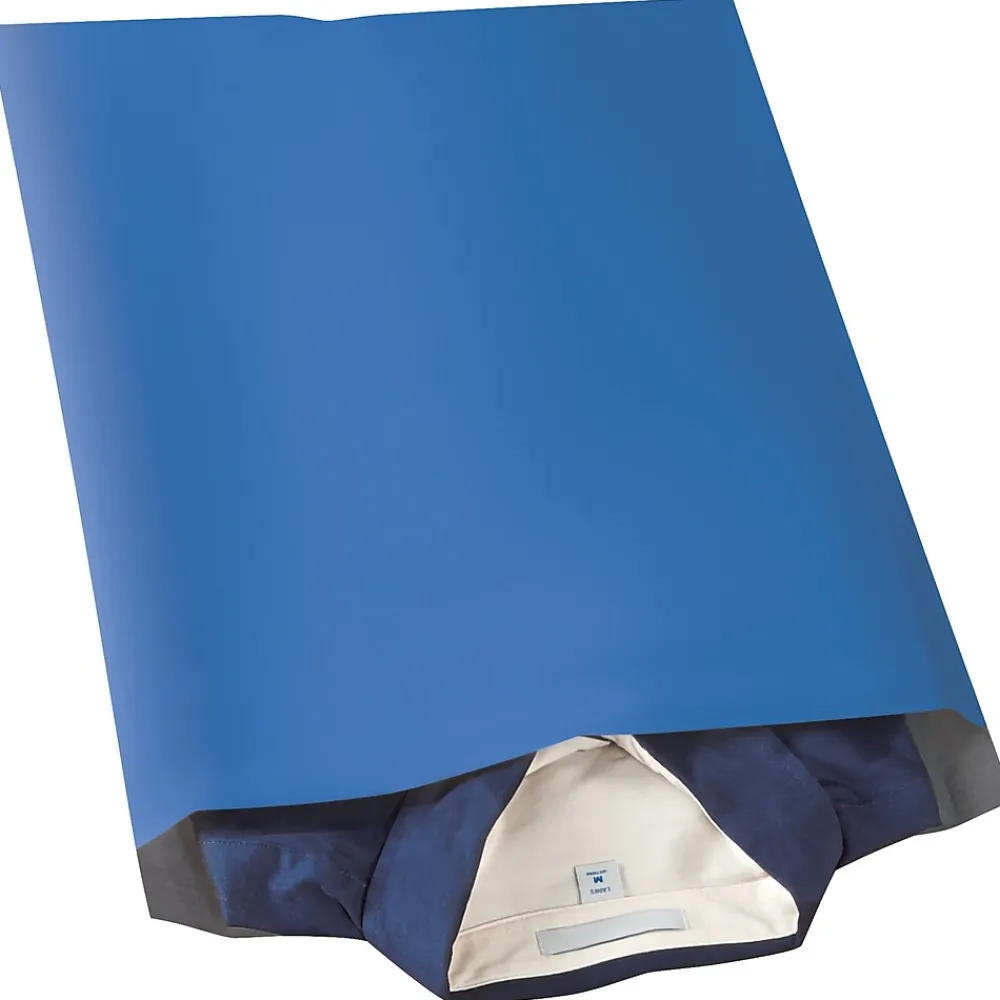Sale Partners Brand Colored Poly Mailers, Blue, 14-1/2 x 19", 100/Case