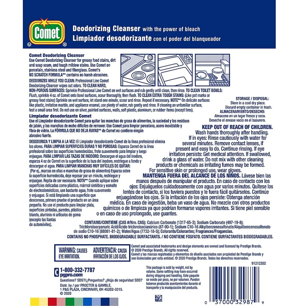 Professional Deodorizing Cleanser Multi Purpose Powder Cleaner, 21 oz. (32987CT)<Comet Online