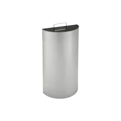 Precision Stainless Steel Trash Can with no Lid, Silver, 15 gal. (783929)<Commercial Zone Hot