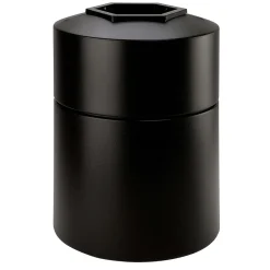 Products® PolyTec Series 45gal Round Trash Can, Black (730101)<Commercial Zone Hot